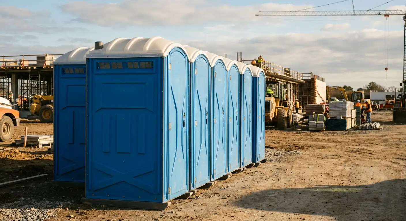 Luxury restroom trailer rental background in Little Rock, AR