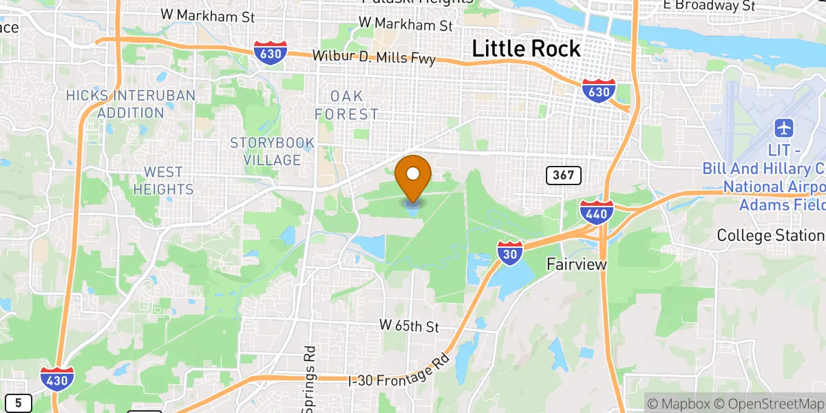 neighborhood map in Little Rock, AR