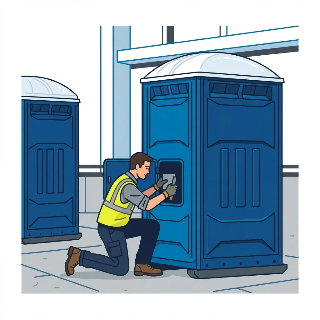 High-rise construction site sanitation logistics in Little Rock, AR